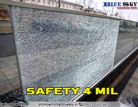 Dán phim bảo vệ chống vỡ kính cường lực - Safety Film