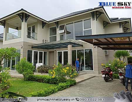 Dán phim cách nhiệt biệt thự chống nóng đến 90%